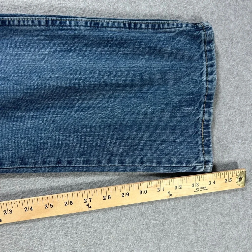 Wrangler Jeans Retro Slim Boot Mens 34x34 Blue Denim Western Cowboy